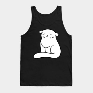 Floppy Eared White Cat Tank Top